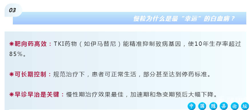 【健康科普】最“幸运”的白血病——慢性髓性白血病白血病,健康科普