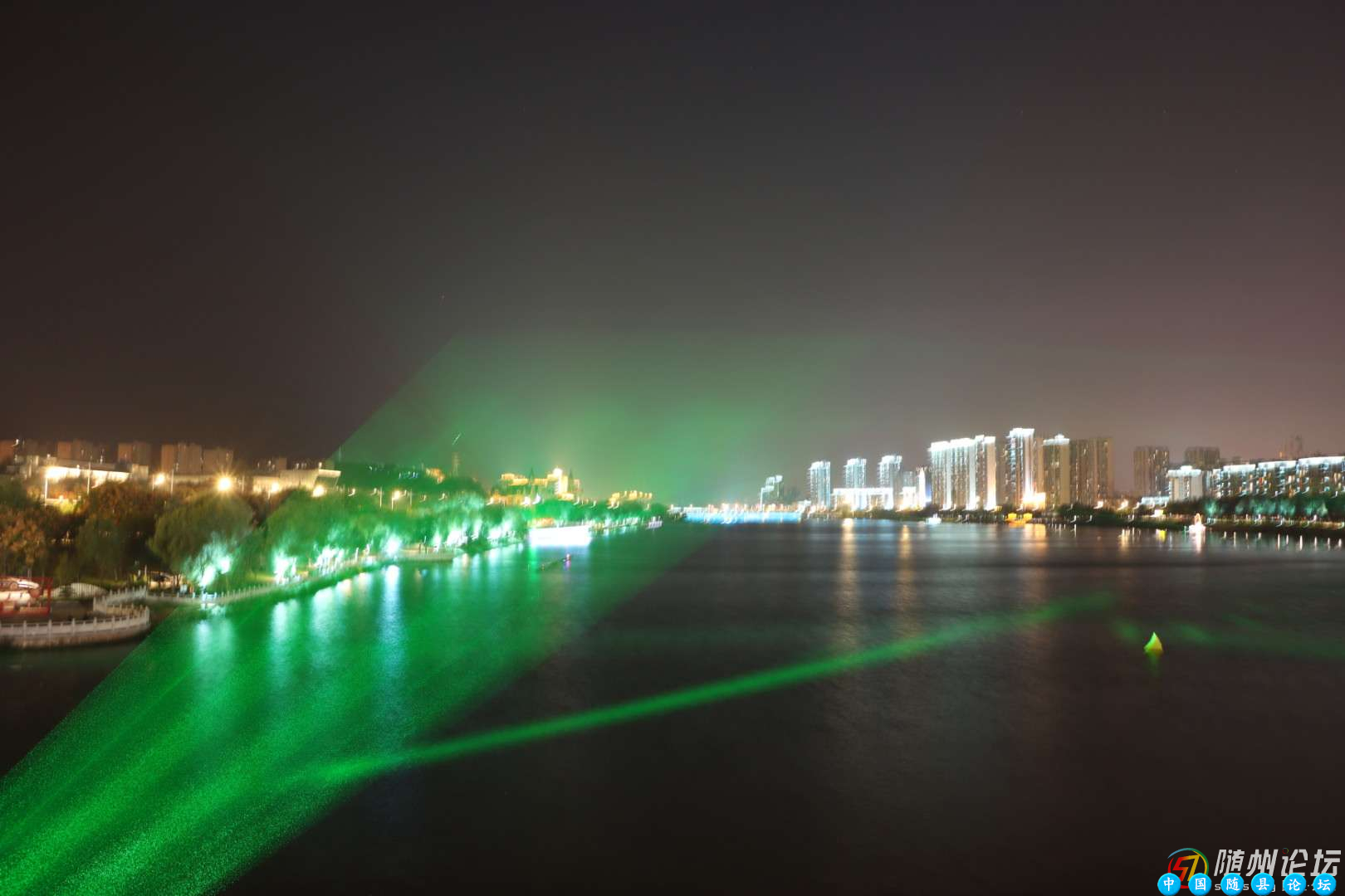 白云湖的夜色白云湖夜色,白云湖夜景,随县白云湖,白云湖旅游