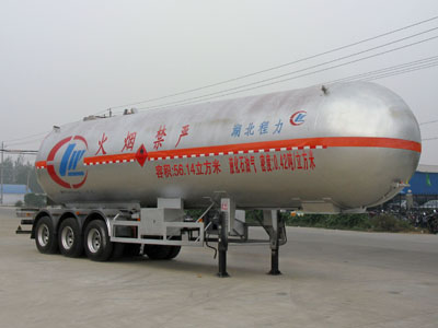 程力威牌CLW9405GYQ型液化气体运输半挂车