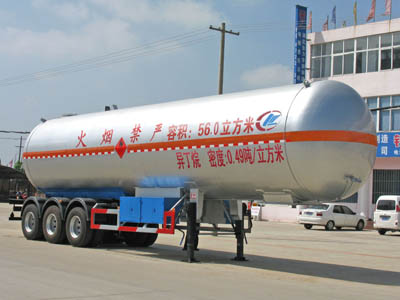 程力威牌CLW9406GYQ型液化气体运输半挂车